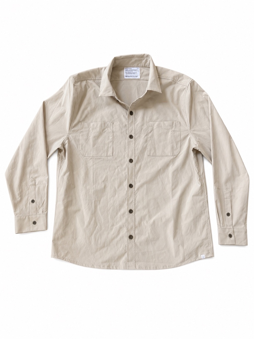 Ministry of Supply Pace Poplin Lightweight Button Down Shirt 3xL Beige